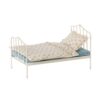 maileg miniature bed toy mini blue