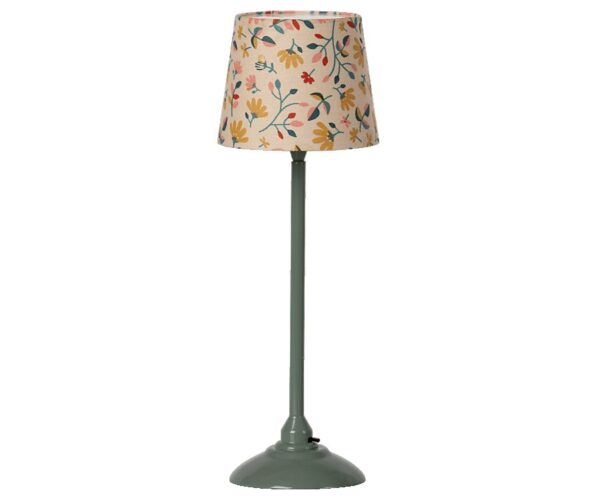 maileg miniature floor lamp toy dark mint