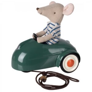 maileg mouse car toy dark green