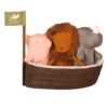 maileg noah's ark with 3 mini animals toys