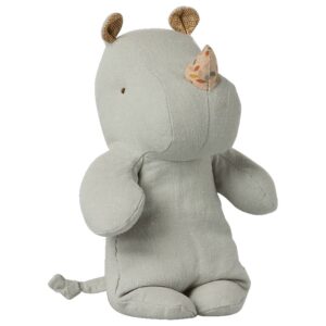 maileg small rhino safari friends pigeon blue