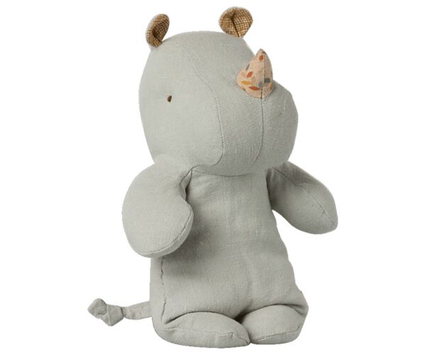 maileg small rhino safari friends pigeon blue