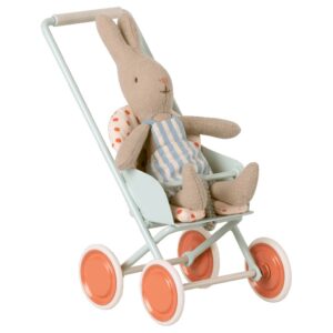 maileg stroller micro toy sky blue look1