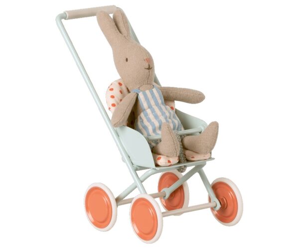 maileg stroller micro toy sky blue look1