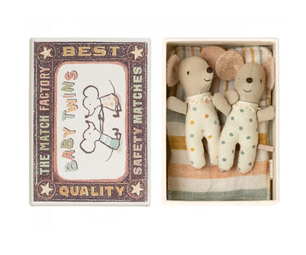 maileg twins baby mice in matchbox