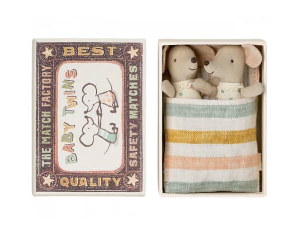 maileg twins baby mice in matchbox