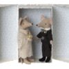 maileg wedding mice couple in box