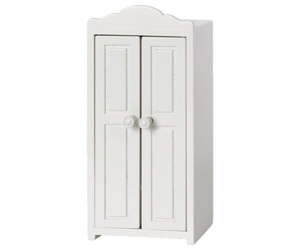maileg wooden closet mouse white