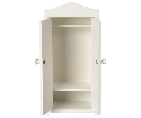 maileg wooden closet mouse white look2