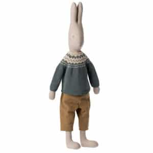 maileg rabbit size 5 toy pants and knitted sweater