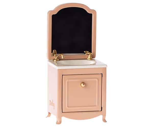 maileg sink dresser with mirror toy powder