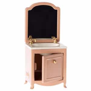 maileg sink dresser with mirror toy powder