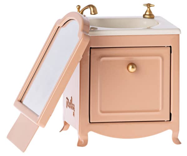 maileg sink dresser with mirror toy powder