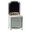 maileg sink dresser with mirror toy dark mint