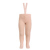 merino tights with elastic suspenders nude