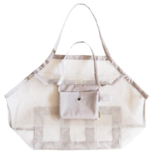 meshies xl beach bag ivory look2