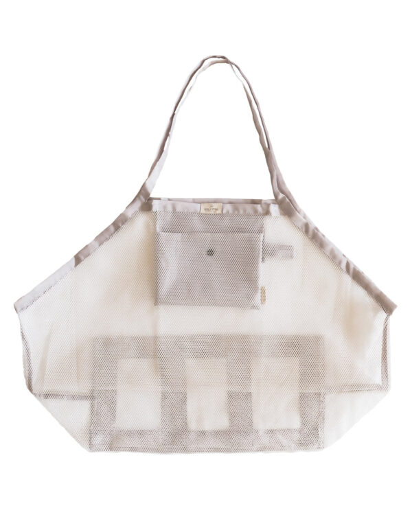 meshies xl beach bag ivory look3