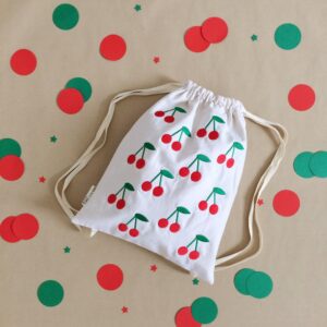 Embroidered Backpack Cherry-MonPetit Zoreol