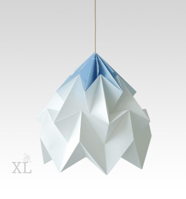 moth origami lamp xl gradient blue