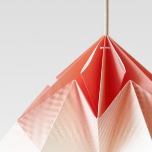 moth origami lamp xl gradient coral