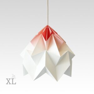 moth origami lamp xl gradient coral