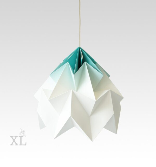 moth origami lamp xl gradient mint