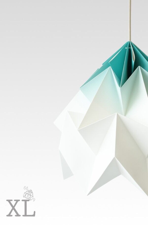 moth origami lamp xl gradient mint