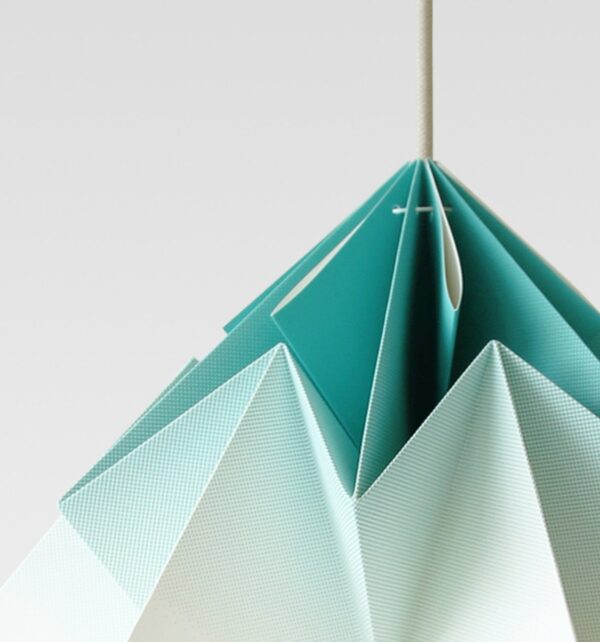 moth origami lamp xl gradient mint