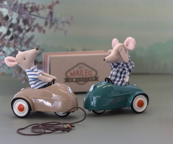 maileg mouse car toy brown