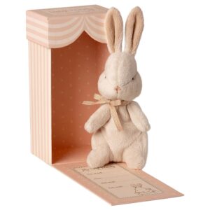 my first bunny toy in box dusty rose look