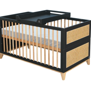 nami evolutive baby bed+chest of drawers+nursing box onyx