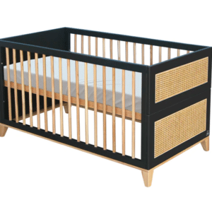 nami evolutive baby bed+chest of drawers+nursing box onyx