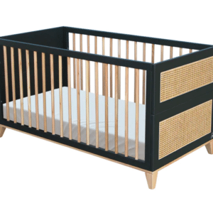 nami evolutive baby bed+chest of drawers+nursing box onyx