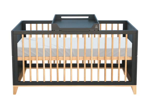 nami evolutive baby bed+chest of drawers+nursing box onyx