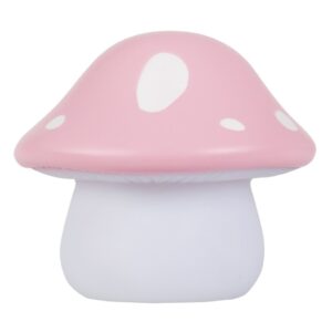 night light pink mushroom look