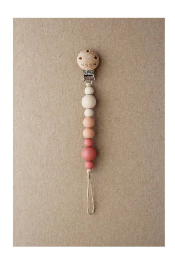 pacifier clip kira maroon