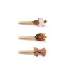 hair clips pack of 3 icecream strawberry bow