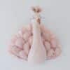 peacock kids wall decor glittery pink