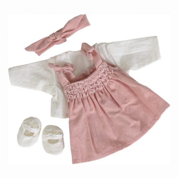 pink smocks doll clothes