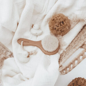 polly & olly natural baby bath set look