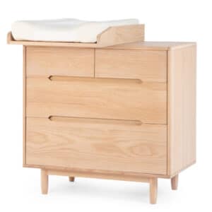 pure oak wood dresser + changing table