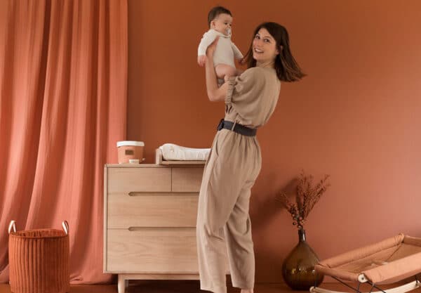 pure oak wood dresser + changing table