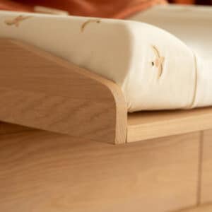 pure oak wood dresser + changing table