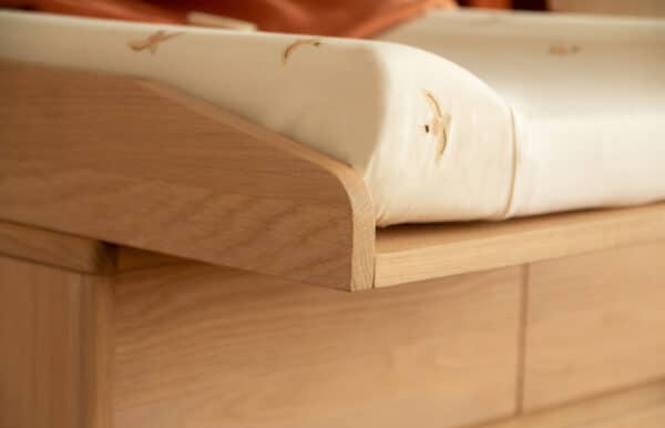 pure oak wood dresser + changing table