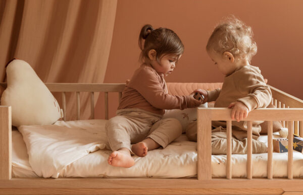 pure oak wood junior bed look