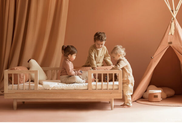 pure oak wood junior bed look2