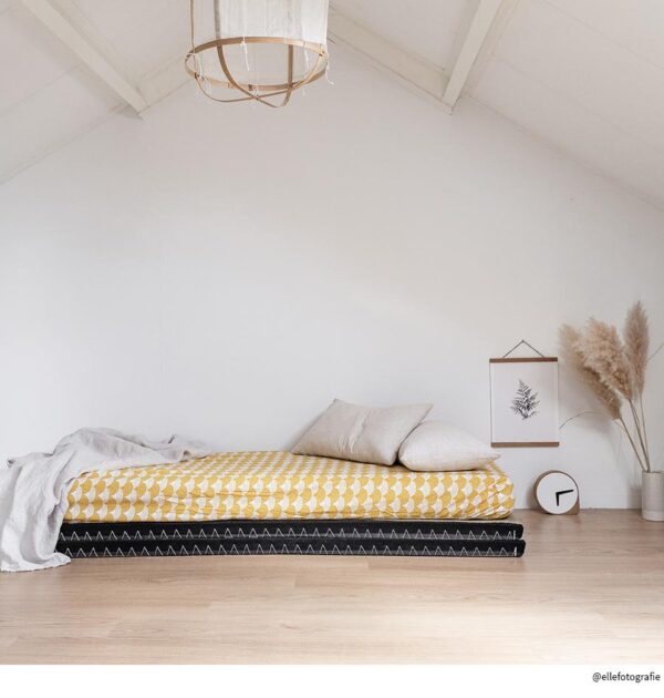 Rainbows Fitted Sheet-Mustard Yellow - Image 3