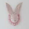 rabbit head kids wall decor nude pink
