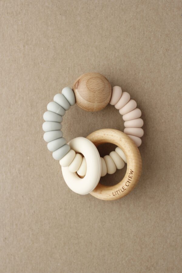 rattle teether dany blush