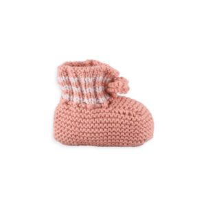 reed knitted baby botties rose